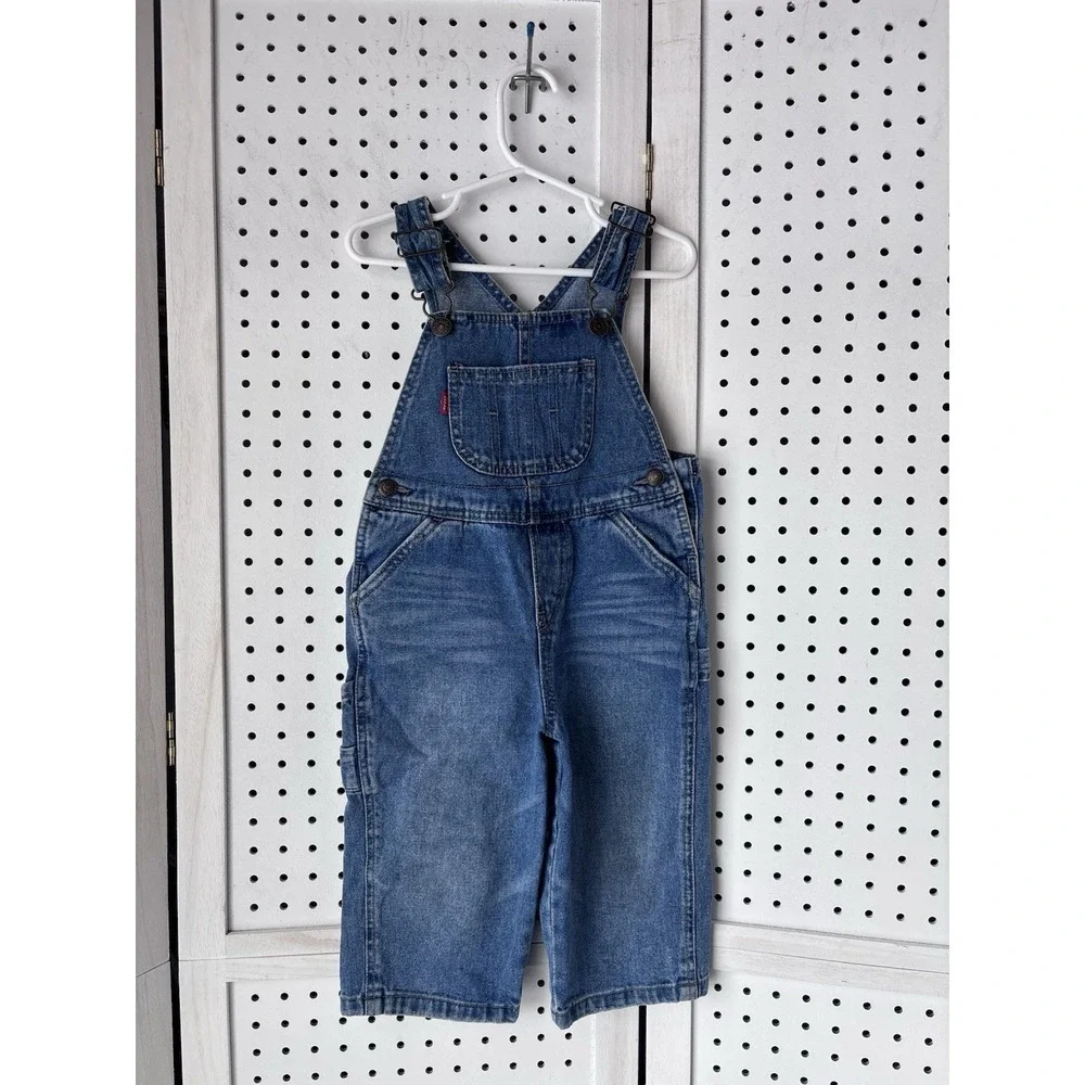 Infant Toddler‎ 24m Levi's Denim Jean Bib Overalls One Piece Girls Boys